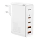 Мережевий зарядний пристрій 100W Baseus Quick GaN2 Pro QC4.0+PD3.0 2USB+2Type-C 5A + кабель Baseus Type-C to Type-C 100W 20V/5A 1м White (CCGAN2P-L02) - зображення 2