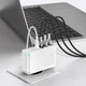 Мережевий зарядний пристрій 100W Baseus Quick GaN2 Pro QC4.0+PD3.0 2USB+2Type-C 5A + кабель Baseus Type-C to Type-C 100W 20V/5A 1м White (CCGAN2P-L02) - зображення 3