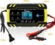 Автомобильное зарядное устройство NWOUIIAY (8A 12V/24V) Multi Protections, Автоматическое разумное зарядное устройство с сенсорным ЖК-экраном для автомобиля, мотоцикла, газонокосилки или лодки. Цвет: Черно-желтый - изображение 2