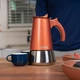 Кавоварка The London Sip Coffee Pot з нержавіючої сталі для індукційної плити, кава, як у барі, прямо до вашого дому з сучасним хромованим кавником, мідь, 3 чашки - зображення 2