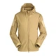 Тактическая куртка Soft Shell Lesko A001 Sand Khaki L армейская мужская - изображение 2