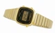 Женские классические наручные часы CASIO LA670WGA-1 Желтое золото\черный - изображение 6