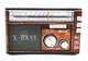 Аккумуляторный FM радиоприемник Bluetooth с фонариком GOLON RX-381BT ФМ радио (Принимает флешки) + работает ОТ БАТАРЕЕК И ОТ СЕТИ BROWN - изображение 4