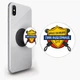 Попсокет (Popsockets) держатель для смартфона Рэп полиция Тупая андеграунд (8754-2080-BK) Черный - изображение 1