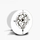 Попсокет (Popsockets) держатель для смартфона Роза ветров (8754-2040-WT) Белый - изображение 5