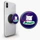 Попсокет (Popsockets) держатель для смартфона Кот за столом (8754-2014-BK) Черный - изображение 1