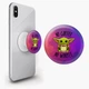 Попсокет (Popsockets) держатель для смартфона Бейбы Йода (8754-1987-WT) Белый - изображение 1