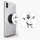 Попсокет (Popsockets) держатель для смартфона Скелетон (8754-2085-BK) Черный - изображение 1