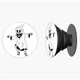 Попсокет (Popsockets) держатель для смартфона Скелетон (8754-2085-BK) Черный - изображение 4