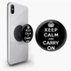 Попсокет (Popsockets) держатель для смартфона Keep Calm (8754-2009-BK) Черный - изображение 1