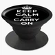 Попсокет (Popsockets) держатель для смартфона Keep Calm (8754-2009-BK) Черный - изображение 3