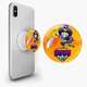 Попсокет (Popsockets) держатель для смартфона Роуг Коварный Мортис Браул Старс (Rogue Mortis Brawl Stars) (8754-2633-WT) Белый - изображение 1