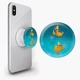 Попсокет (Popsockets) держатель для смартфона Квак ю утка (Quak you duck) (8754-2022-WT) Белый - изображение 1