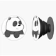 Попсокет (Popsockets) держатель для смартфона Вся правда о медведях (We Bare Bears) (8754-2903-BK) Черный - изображение 4