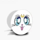 Попсокет (Popsockets) держатель для смартфона Луна Кошки Сейлор Мун (anime Sailor Moon Cats) (8754-2921-WT) Белый - изображение 5