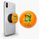 Попсокет (Popsockets) тримач для смартфона Не злий, просто голодний Андроїд (8754-2033-BK) Чорний - зображення 1