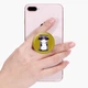 Попсокет (Popsockets) тримач для смартфона Mood: Єнот (8754-2053-BK) Чорний - зображення 6