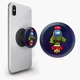 Попсокет (Popsockets) держатель для смартфона Спайк Браул Старс с Амонг Ас (Spike Brawl Stars with mask Among As) (8754-2599-BK) Черный - изображение 1