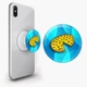 Попсокет (Popsockets) держатель для смартфона Пицца (8754-2078-WT) Белый - изображение 1