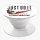 Попсокет (Popsockets) держатель для смартфона JUSTDOIT tomorrow (Просто сделай это завтра) (8754-2007-WT) Белый - изображение 3