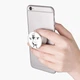 Попсокет (Popsockets) держатель для смартфона Скелетон (8754-2085-WT) Белый - изображение 2