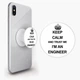 Попсокет (Popsockets) держатель для смартфона Keep Calm (8754-2008-WT) Белый - изображение 1