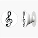 Попсокет (Popsockets) держатель для смартфона Скрипичный ключ (8754-2086-WT) Белый - изображение 4