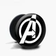 Попсокет (Popsockets) тримач для смартфона Знак Месників Марвел (Avengers Marvel Sign) (8754-1447-BK) Чорний - зображення 10