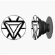 Попсокет (Popsockets) держатель для смартфона Железный человек Марвел (Iron man Marvel) (8754-1449-BK) Черный - изображение 7