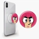 Попсокет (Popsockets) держатель для смартфона Значок Спайк Браул Старс (Pin Spike Brawl Stars) (8754-1969-WT) Белый - изображение 2