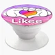 Попсокет (Popsockets) тримач для смартфона Likee (8754-1711-WT) Білий - зображення 5