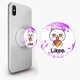 Попсокет (Popsockets) держатель для смартфона Лайк Котик (Likee Cat) (8754-1036-WT) Белый - изображение 1