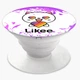 Попсокет (Popsockets) держатель для смартфона Лайк Котик (Likee Cat) (8754-1036-WT) Белый - изображение 5