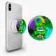 Попсокет (Popsockets) держатель для смартфона Леон Браул Старс (Leon Brawl Stars) (8754-1015-WT) Белый - изображение 2