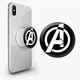 Попсокет (Popsockets) держатель для смартфона Знак Мстителей Марвел (Avengers Marvel Sign) (8754-1447-WT) Белый - изображение 1