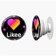 Попсокет (Popsockets) держатель для смартфона Лайк (Likee) (8754-1055-WT) Белый - изображение 8
