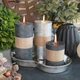 Декоративна свічка Artman Rustic Metalic Чорна 70/150 - изображение 3