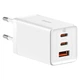 Зарядний пристрій Baseus GaN5 Pro 65W білий (2C+U) PD3.0, QC4.0 (0327) - зображення 5