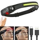 Ліхтар налобний CB-689-1-LM+COB (white+red), Motion Sensor, Li-Ion акумулятор, зарядний пристрій Type-C, чорний, (001438759). - зображення 7