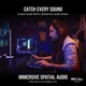 Original геймерские беспроводные наушники Corsair HS80 RGB Wireless Carbon CA-9011235-EU, Черные - изображение 5