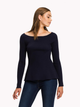 Sweter damski Tommy Hilfiger WW0WW21066 XS Granatowy (8719256896580) - obraz 1