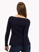 Джемпер жіночий Tommy Hilfiger WW0WW21066 M Темно-синій (8719256896573) - зображення 2