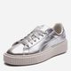 Жіночі кеди низькі Puma Basket Platform 36603102 38 (5UK) 24 см Сріблясті (4059504138975) - зображення 2