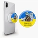 Попсокет (Popsockets) держатель для смартфона Призрак Киева (8754-3770-WT) Белый - изображение 1