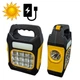 Фонарь аккумуляторный переносной на солнечной батарее с POWER BANK LED Solar JY-978D-LED+12COB Желтый - изображение 1