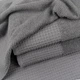Полотенце для лица и рук Вафельний Бордюр GM Textile 50х90см 500г/м2 (Серый) - изображение 2