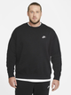 Bluza bez kaptura męska Nike M Nsw Club Crw Bb BV2662-010 M Czarna (193146344548) - obraz 5