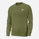Bluza bez kaptura męska Nike Club Crew BV2662-327 XL Zielona (195238899806) - obraz 9