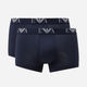 Figi-szorty Emporio Armani CC715-111210 M 2 szt Granatowe (8058984889724) - obraz 1