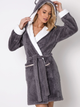 Szlafrok Aruelle Fiona XL Szary (5903815462542) - obraz 1